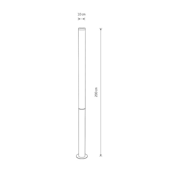 Светильник уличный Nowodvorski Mia L Led 1x100W 3000K 7800Lm IP54 Bk (11375), 100024465