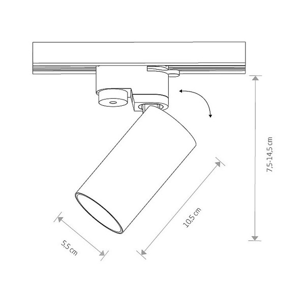 Светильник Nowodvorski Profile Mono GU10 10W IP20 Brass (7583), 100023057