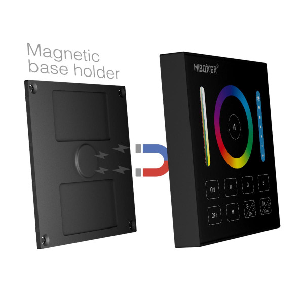 Панель управления Mi-light RGB/RGBW/CCT Touch контроллер 2,4G RF 1 зона Black B0-B (BL0-B), 100022687