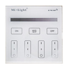 Панель керування Mi-light WW/W бездротова 4 зони 2.4G White (BL1)