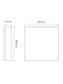 Панель керування Mi-light WW/W бездротова 4 зони 2.4G White (BL1) , 100024032