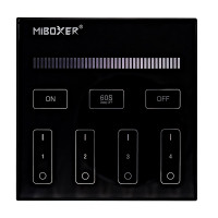 Панель керування Mi-light WW/W бездротова 4 зони 2.4G Black (BL1-B)