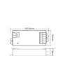 Контролер Mi-light tunable white W+CCT 2 в 1 12А 2,4G RF DC12/24V (E2-RF) , 100024041