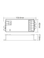 Контролер Mi-light RGB+W+CCT 3 в 1, DC12/24V, 12A, ZigBee + RF 2.4G (E3-ZR) , 100023970