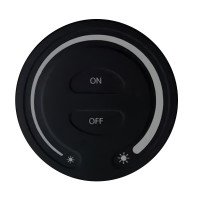 Панель керування Mi-light Single White бездротова кругла 1 зона 2.4G Black (RL087-B)