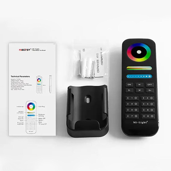 Пульт д/к Mi-light W/WW/RGB/RGBW/CCT 2,4G Touch 8 зон FUT089-B (RL089-B) , 100022631