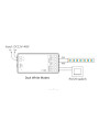 Контролер Mi-light 2 в 1 Single White/CCT 2.4GHz (TK LC2-RF) , 100023399