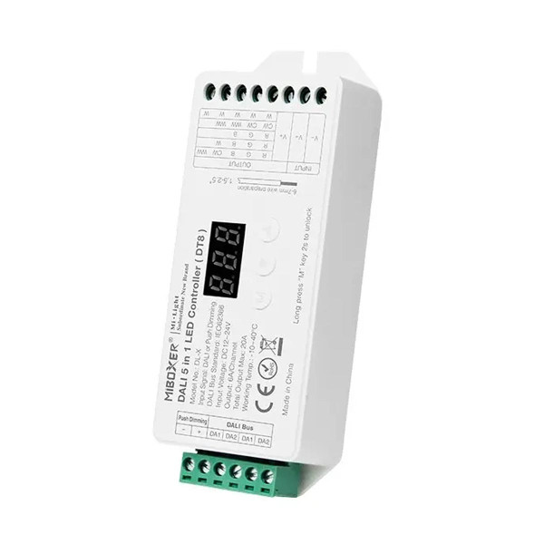 Контроллер Mi-light DALI (RGB+CCT 5 в1) White/CCT/RGB/RGBW/RGB+CCT, 6A, DL-X (TK-DL-X), 100022651
