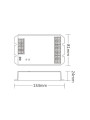Контроллер Mi-light Dim+RGB+CCT 30А 2,4G RF 12/24/48В IP20 (TK-HR5), 100024036