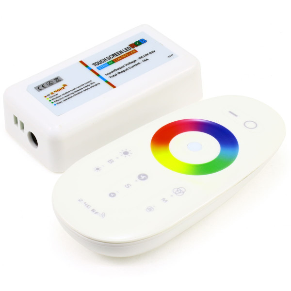 Контролер RGBW OEM 24А 2.4G Touch, RF пульт д/к білий (24А-2.4G-Touch) , 100003833