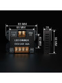 Диммер OEM 30A Touch DC5-24V (15А 2 канал) білий (D-30A-Touch-V2-W) , 100025594