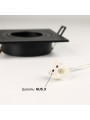 Светильник BIOM SP врезной для лампы MR16 квадратный черный (SP-04S-B-AL), 100025621