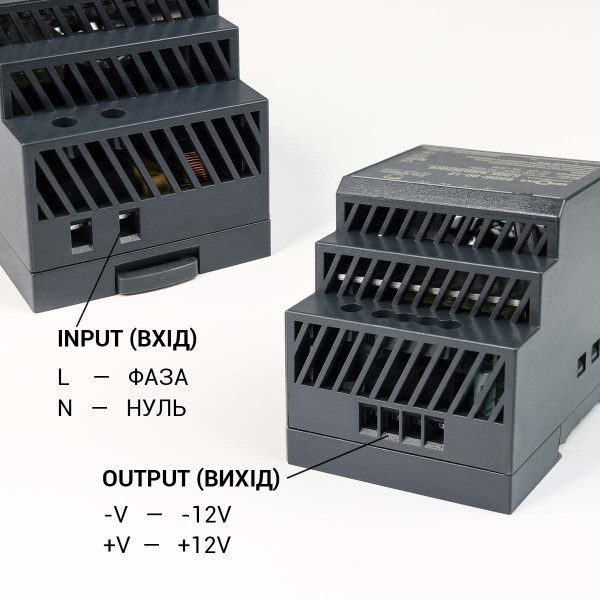 Блок питания Biom Professional DC12 60W 5A под DIN-рейку (BHDR-60-12), 100027980