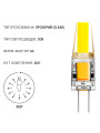 Світлодіодна лампа Biom JC 3.5W 330Lm 3000K AC/DC 12V G4 Clear (BG4-3,5-12-3-S) , 100001286