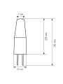 Світлодіодна лампа Biom JC 3.5W 330Lm 3000K AC/DC 12V G4 Clear (BG4-3,5-12-3-S) , 100001286