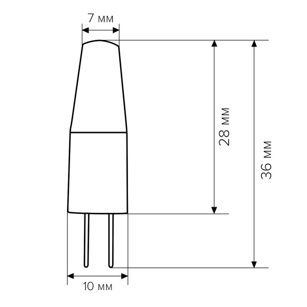 Светодиодная лампа Biom JC 3.5W 330Lm 4500K AC/DC 12V G4 Clear (BG4-3,5-12-4-S), 100001287