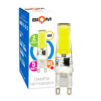 Светодиодная лампа Biom JC 5W 450Lm 3000K 220V G9 Clear (BG9-5-3-S)