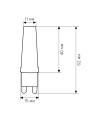 Світлодіодна лампа Biom JC 5W 450Lm 4500K 220V G9 Clear (BG9-5-4-S) , 100001375