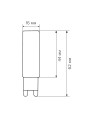 Світлодіодна лампа Biom JC 7W 630Lm 3000K 220V G9 Clear (BG9-7-3-Cr) , 100001370
