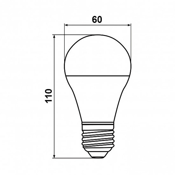 Светодиодная лампа Biom A60 8W 720Lm 4500K 220V E27 Frosted (BT-508), 100015360
