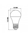 Светодиодная лампа Biom A60 15W 1350Lm 4500K 220V E27 Frosted (BT-516), 100001434