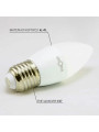 Світлодіодна лампа Biom C37 4W 360Lm 3000K 220V E27 Frosted (BT-547) , 100001421