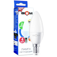 Светодиодная лампа Biom C37 4W 360Lm 4500K 220V E14 Frosted (BT-550)