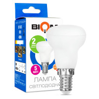 Світлодіодна лампа Biom R39 5W 450Lm 4500K 220V E14 Frosted (BT-552)