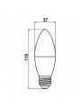 Світлодіодна лампа Biom C37 7W 630Lm 3000K 220V E27 Frosted (BT-567) , 100001425