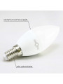 Светодиодная лампа Biom C37 7W 630Lm 3000K 220V E14 Frosted (BT-569), 100001427