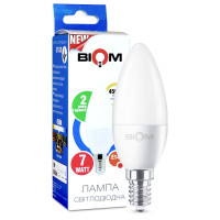 Світлодіодна лампа Biom C37 7W 630Lm 4500K 220V E14 Frosted (BT-570)