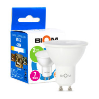 Светодиодная лампа Biom MR16 7W 630Lm 4500K 220V GU10 Frosted (BT-572)