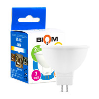 Світлодіодна лампа Biom MR16 7W 630Lm 4500K AC/DC 12V GU5.3 Frosted (BT-592)