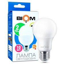 Светодиодная лампа Biom A60 10W 900Lm 6500K 220V E27 Frosted (BT-610)