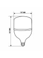 Світлодіодна лампа Biom T110 40W 4400Lm 6500K 220V E27 Frosted (HP-40-6) , 100015454