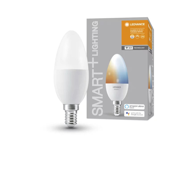 Світлодіодна лампа LEDVANCE Smart WI-FI B40 5W 470Lm 2700-6500K 230V E14 Матовий (Frosted) (4058075485556) , 100024164