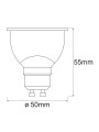 Светодиодная лампа LEDVANCE Smart WI-FI PAR16 5W 350Lm 2700-6500K 230V GU10 Рефлектор (4058075485679), 100024167