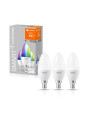 Светодиодная лампа LEDVANCE Smart WI-FI B40 5W 470Lm RGBW + 2700-6500K 230V E14 Матовый (Frosted) (4058075485938) коробка 3 шт, 100024162