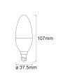 Светодиодная лампа LEDVANCE Smart WI-FI B40 5W 470Lm RGBW + 2700-6500K 230V E14 Матовый (Frosted) (4058075485938) коробка 3 шт, 100024162