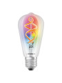 Світлодіодна лампа LEDVANCE Smart WI-FI Edison Filament ST64 4,5W 300Lm RGBW + 2700K 230V E27 Прозорий (Clear) (4058075609914) , 100024157