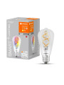 Світлодіодна лампа LEDVANCE Smart WI-FI Edison Filament ST64 4,5W 300Lm RGBW + 2700K 230V E27 Прозорий (Clear) (4058075609914) , 100024157