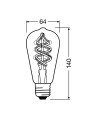 Світлодіодна лампа LEDVANCE Smart WI-FI Edison Filament ST64 4,5W 300Lm RGBW + 2700K 230V E27 Прозорий (Clear) (4058075609914) , 100024157