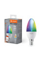 Светодиодная лампа LEDVANCE Smart WI-FI B40 5W 470Lm RGBW + 2700-6500K 230V E14 Матовый (Frosted) (4058075778597), 100024161