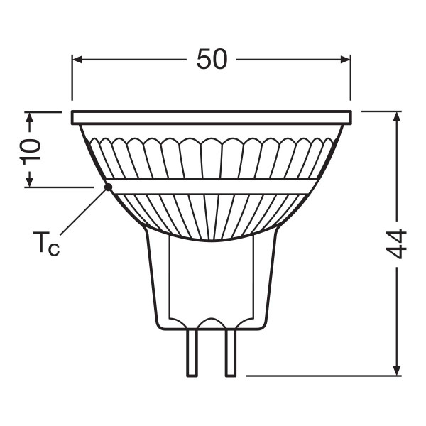 Светодиодная лампа LEDVANCE LED Reflector Performance MR16 3,8W 345Lm 3000K AC/DC 12V GU5.3 Рефлектор (4099854068072), 100024125
