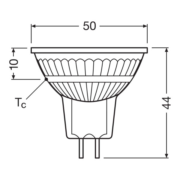 Светодиодная лампа LEDVANCE LED Reflector Performance MR16 3,8W 345Lm 4000K AC/DC 12V GU5.3 Рефлектор (4099854068096), 100024126