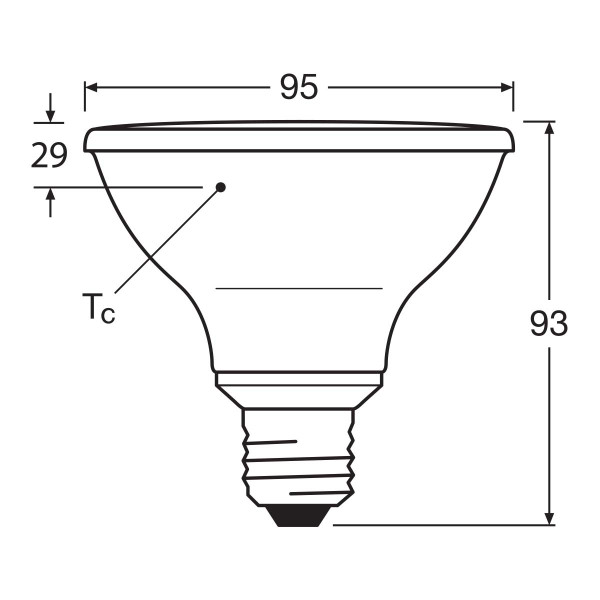 Світлодіодна лампа LEDVANCE LED Reflector DIM PAR30 10W 633Lm 2700K 230V E27 Рефлектор (4099854071195) , 100024129
