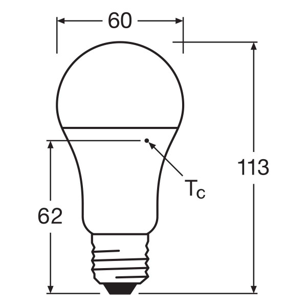 Светодиодная лампа LEDVANCE LED Classic Value A60 10W 1055Lm 6500K 230V E27 Матовый (Frosted) (4099854151002), 100024085