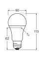 Светодиодная лампа LEDVANCE LED Classic Value A60 10W 1055Lm 6500K 230V E27 Матовый (Frosted) (4099854151002), 100024085