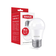 Светодиодная лампа MAXUS G45 7W 735Lm 3000K 220V E27 Frosted (1-LED-746)