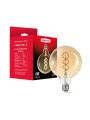 Светодиодная лампа MAXUS филамент G125 FM 6W 420Lm 2400K 220V E27 Golden Deco (1-MFM-7125), 100023514